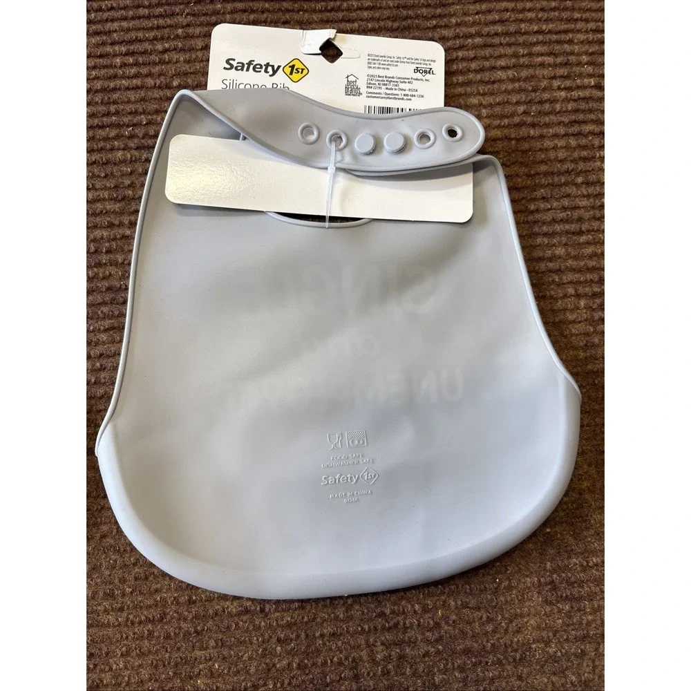 2X Baby Safety First Silicone Waterproof Feeding Bid Adjustable Unisex One Size